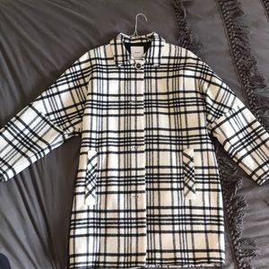 Mango plaid coat